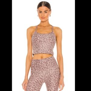 Beyond Yoga Spacedye Printed Racerback - Chai Cocoa Brown Leopard - Small